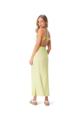 Saia Resort Longa Light Visco Amarelo Limao