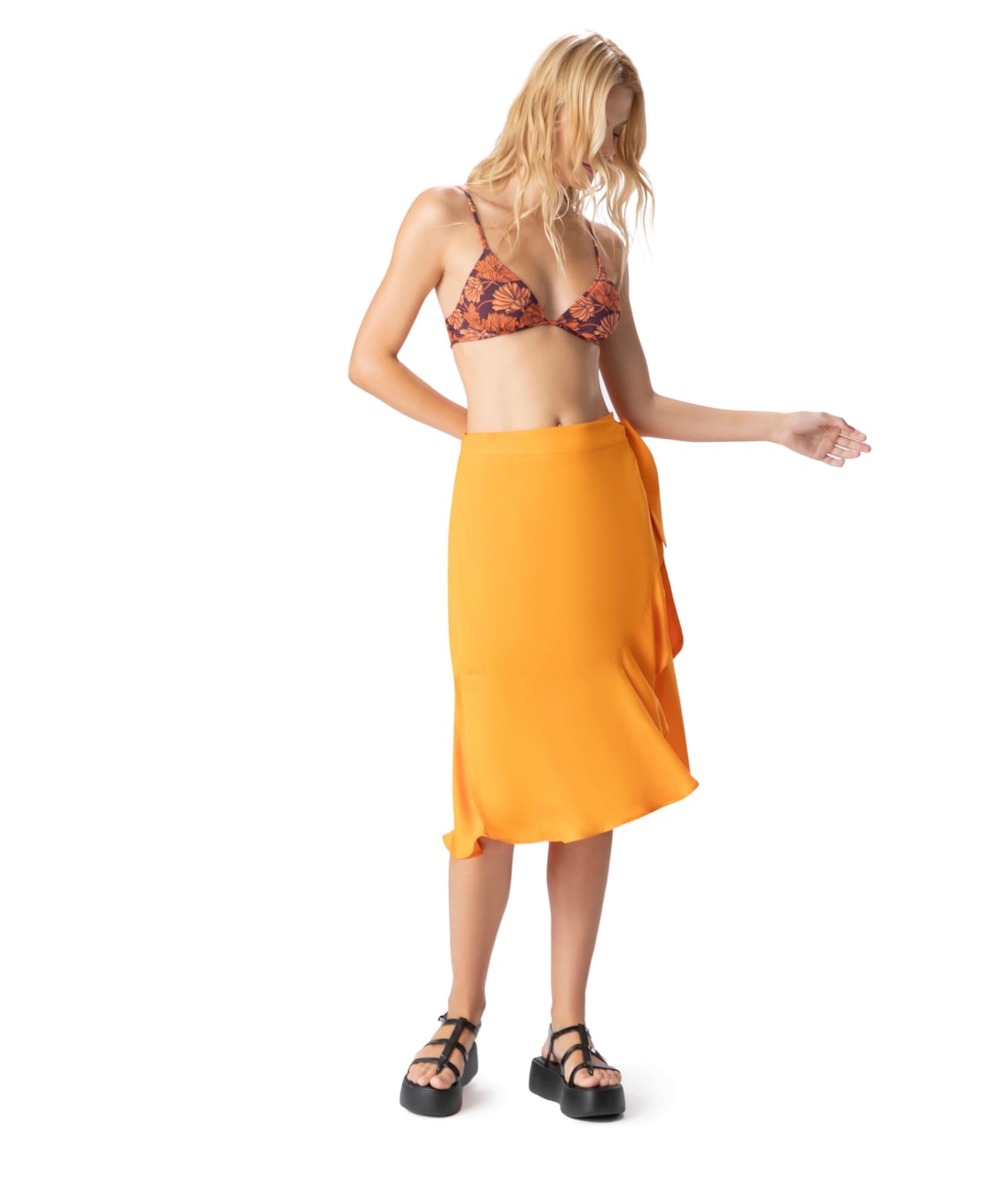Saia Resort Midi Visco Salinas Laranja