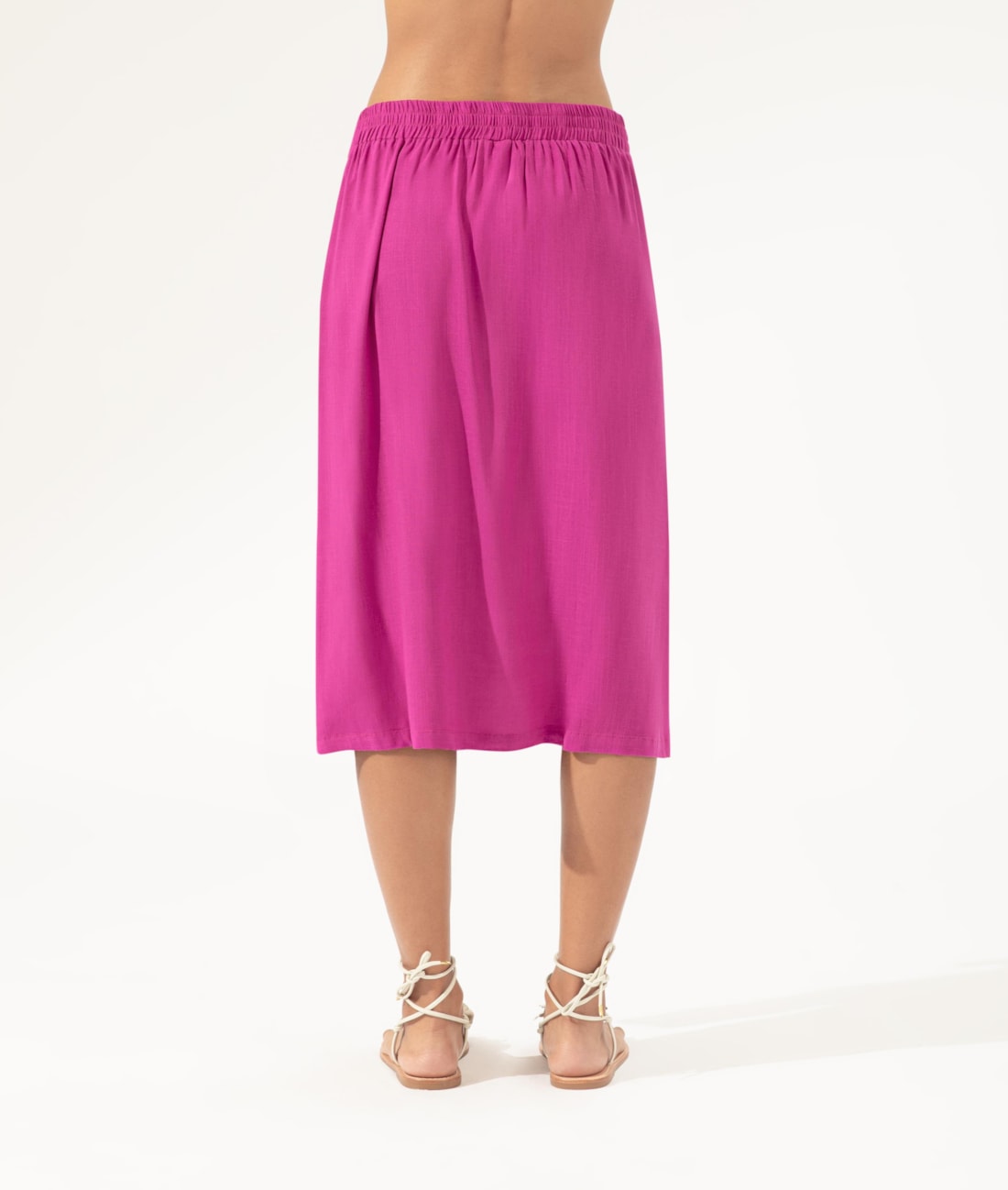 Saia Resort Midi Visco Slub Violeta