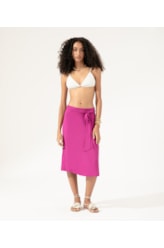 Saia Resort Midi Visco Slub Violeta