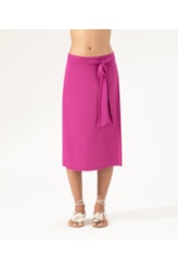 Saia Resort Midi Visco Slub Violeta