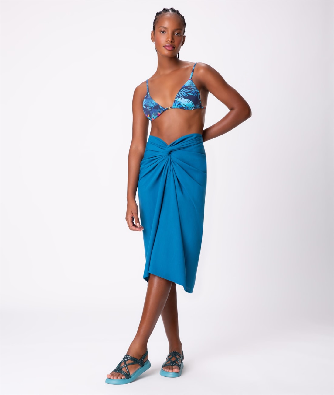 Saia Resort Pareo Light Visco Azul Bic
