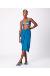 Saia Resort Pareo Light Visco Azul Bic