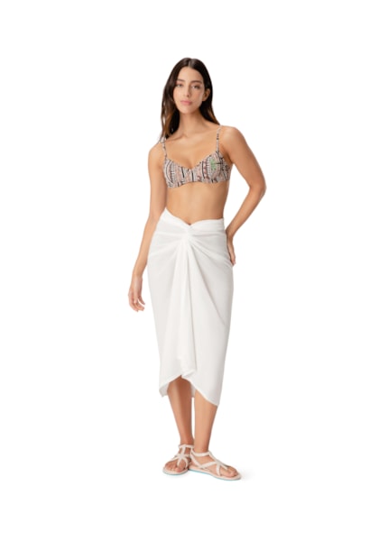 Saia Resort Parêo Texture Off White