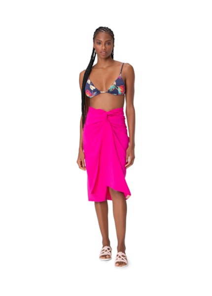 Saia Resort Pareô Viscose Pink