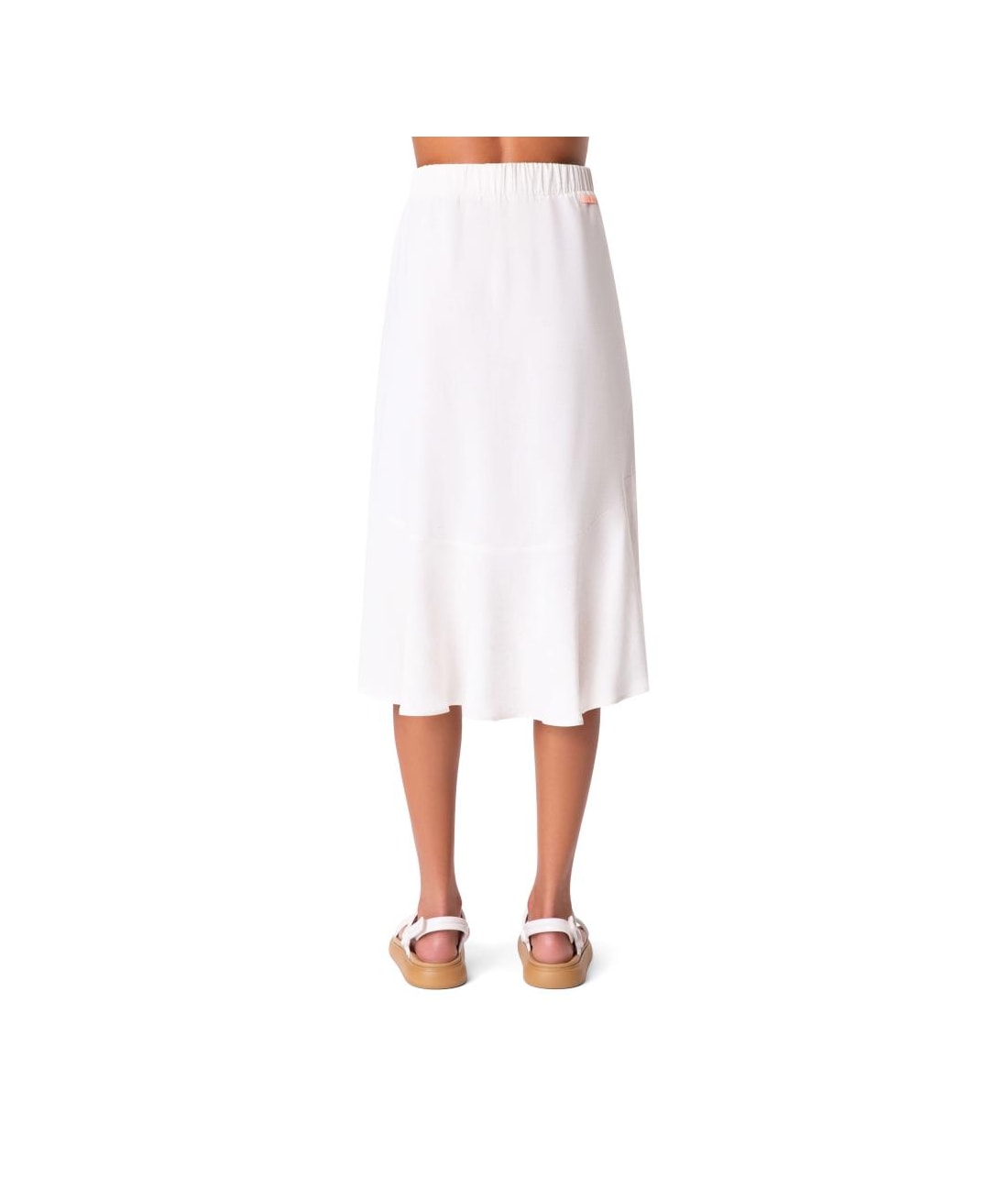 Saia Resort Recorte Linen Blend Branco