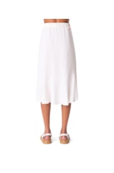 Saia Resort Recorte Linen Blend Branco
