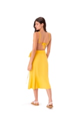 Saia Resort Transpassada Celebrate Amarelo