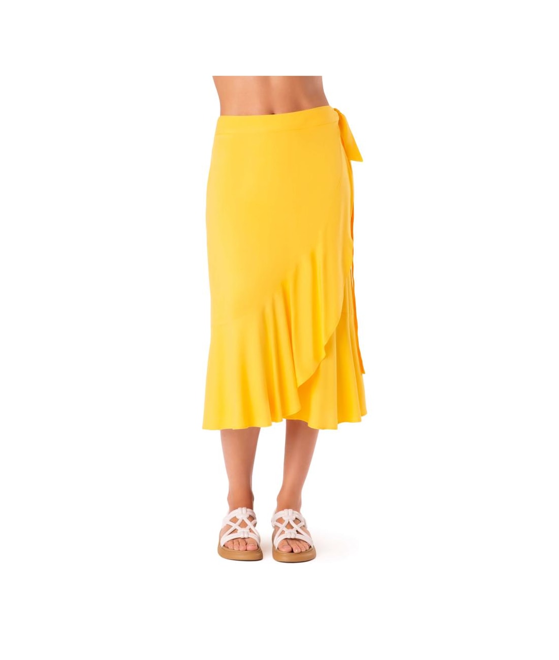 Saia Resort Transpassada Celebrate Amarelo