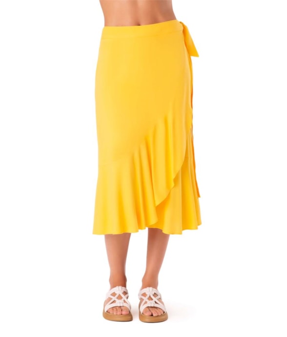 Saia Resort Transpassada Celebrate Amarelo