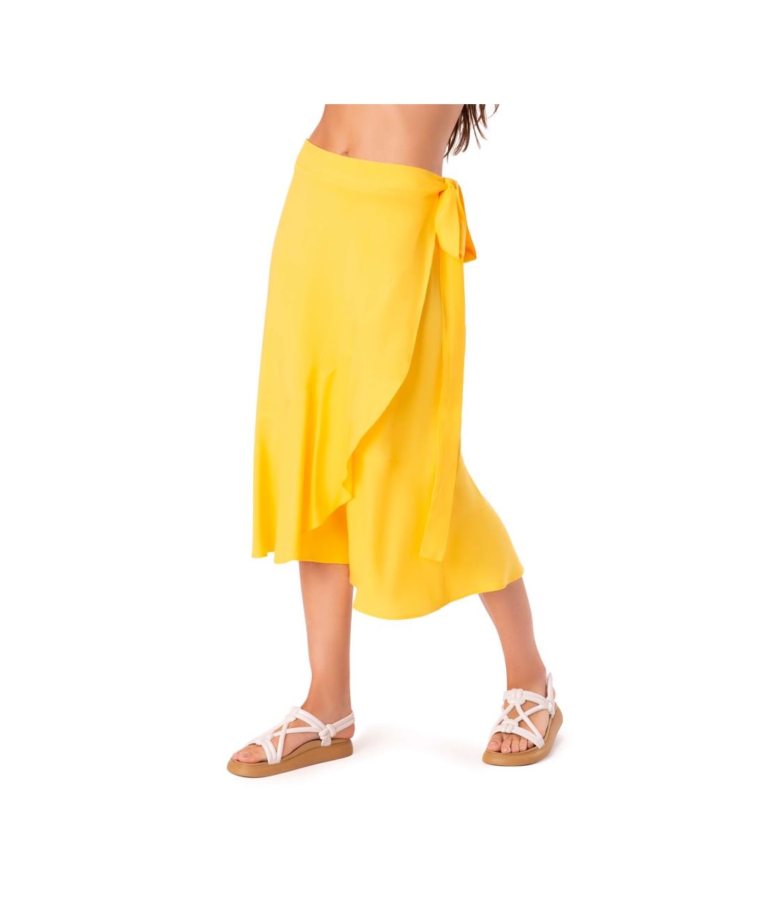 Saia Resort Transpassada Celebrate Amarelo