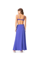 Saia Resort Transpassada Visco Texture Azul Bic