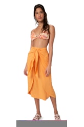 Saia Resort Visco Slub Laranja