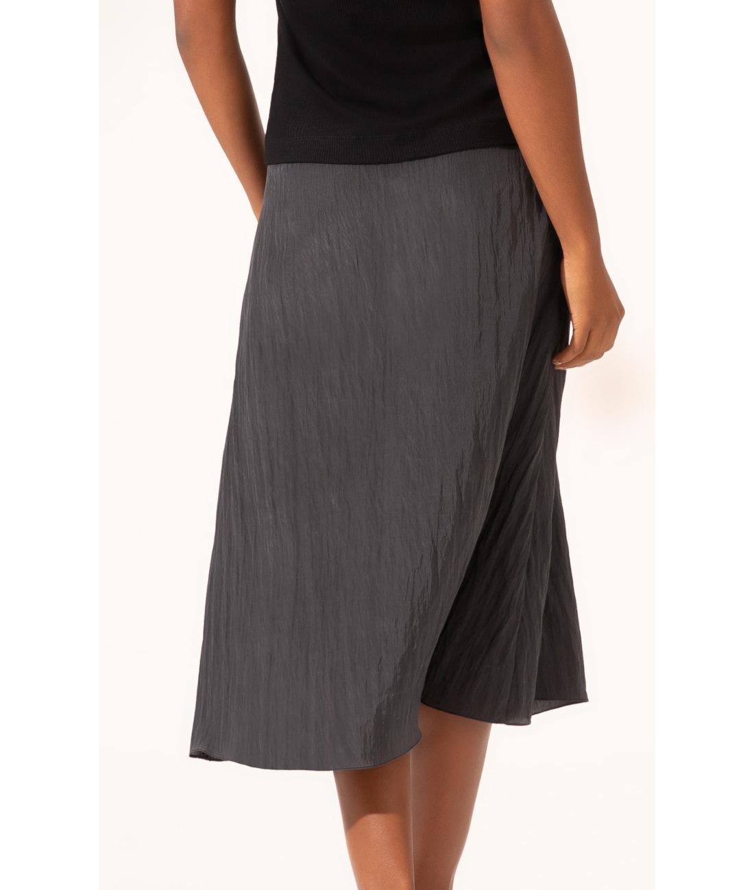 Saia Sereia Satin Waves Preto
