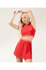 Saia Sport Elastico Vermelho
