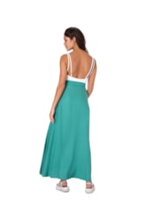 Saia Transpassada Modal Twill Verde Maçã