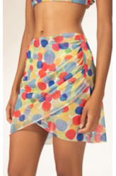 Saia Transpassada Tule Underwater Branco