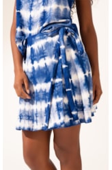Saia Visco Tie Dye Marinho