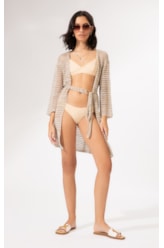 Saída Curta Tricot Gold Areia
