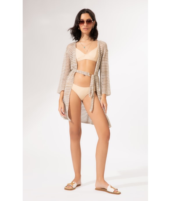 Saída Curta Tricot Gold Areia