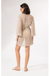 Saída Curta Tricot Gold Areia