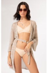 Saída Curta Tricot Gold Areia