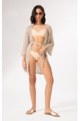Saída Curta Tricot Gold Areia