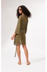 Saída Curta Tricot Gold Verde Oliva