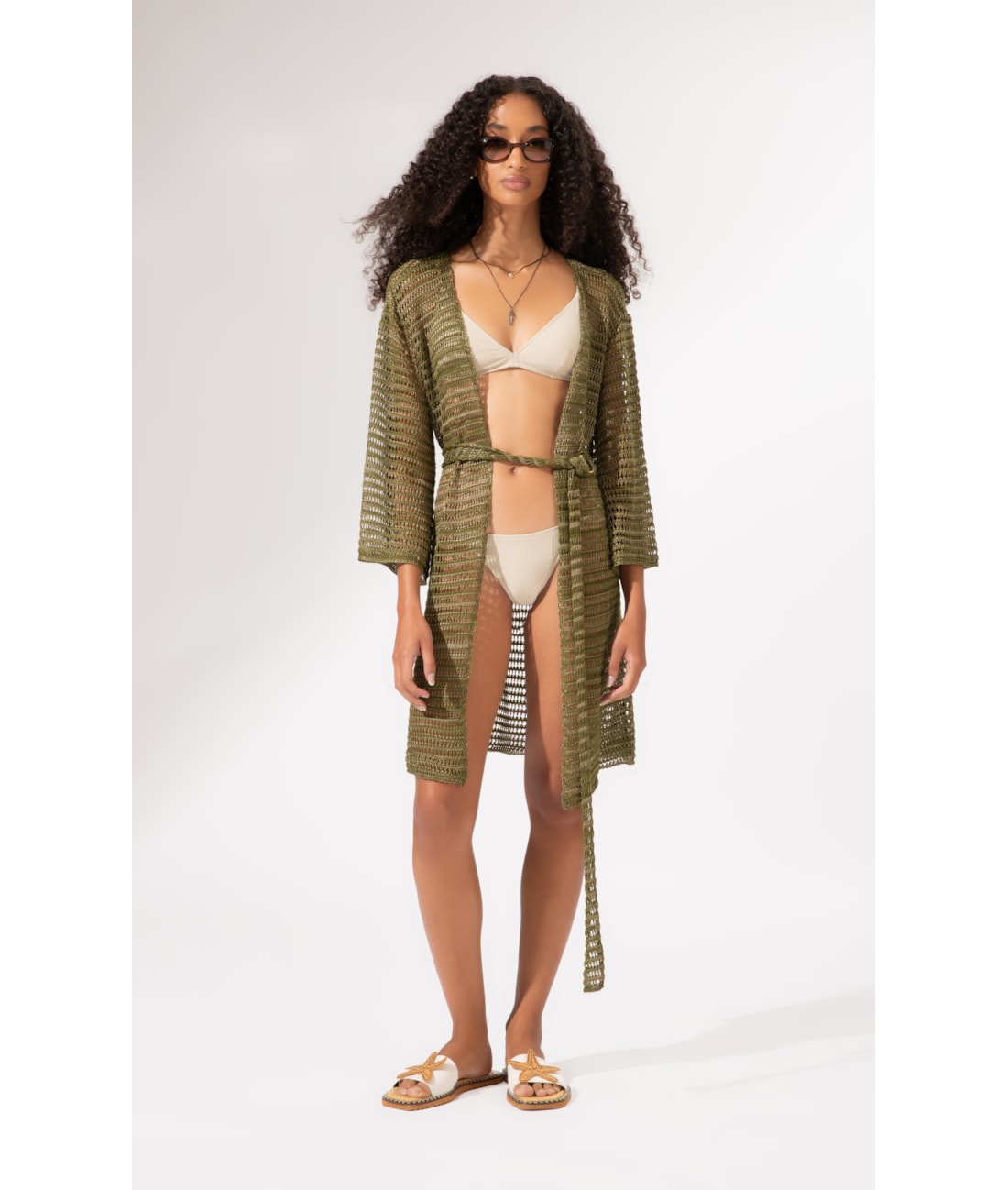 Saída Curta Tricot Gold Verde Oliva