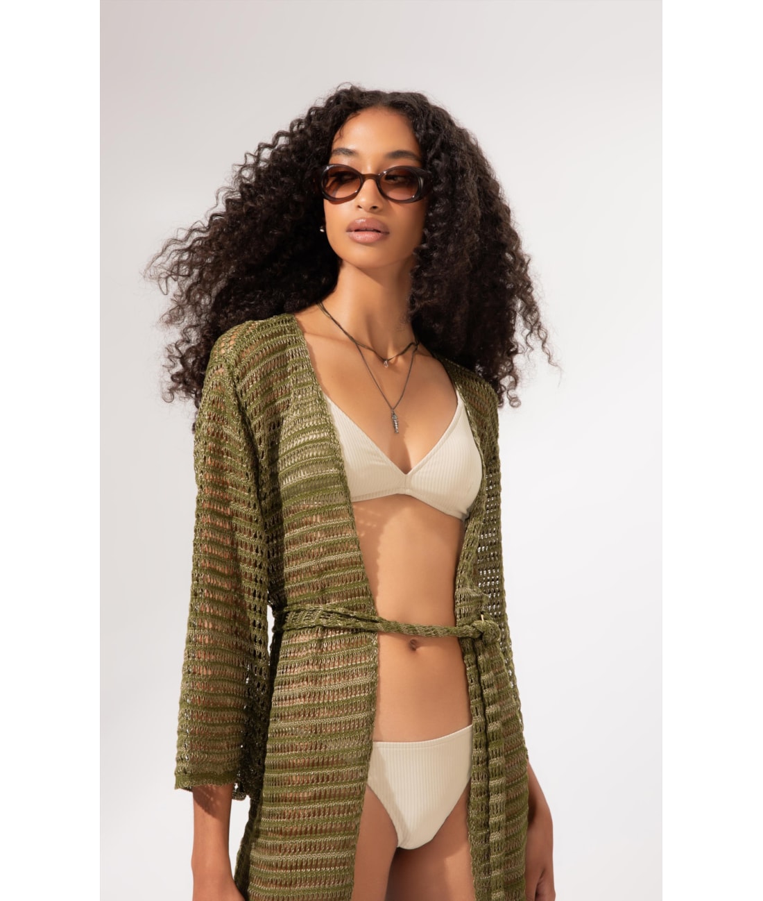 Saída Curta Tricot Gold Verde Oliva