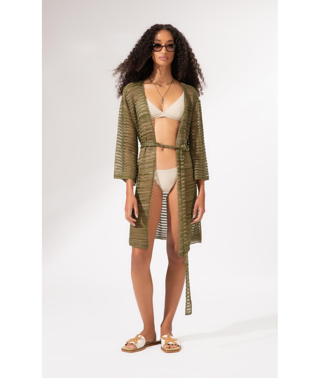 Saída Curta Tricot Gold Verde Oliva