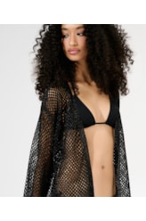 Saida Curta Tricot Lurex Preto