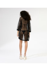Saida Curta Tricot Lurex Preto