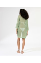 Saída Curta Tricot Lurex Verde Claro