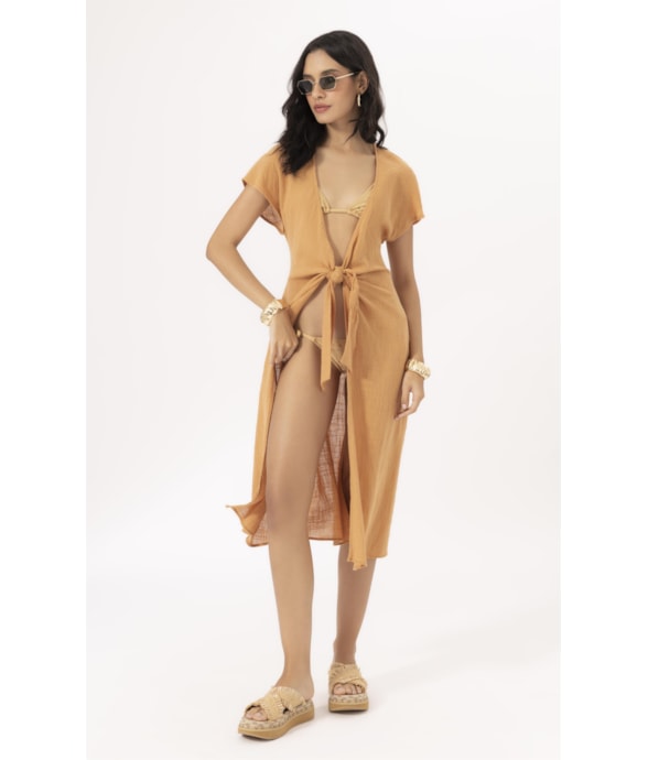 Saida Midi Cotton Plage Areia