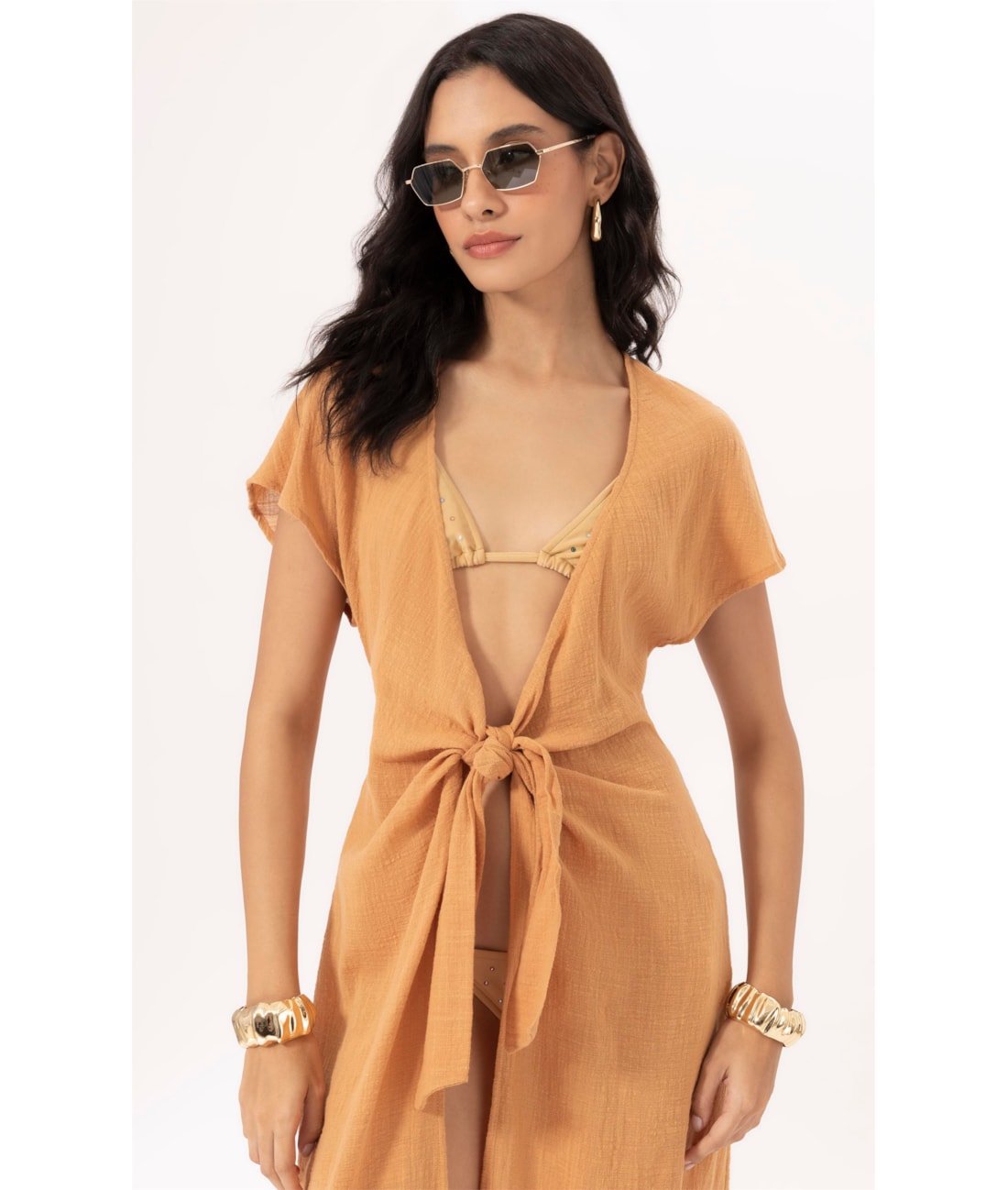 Saída Midi Cotton Plage Areia