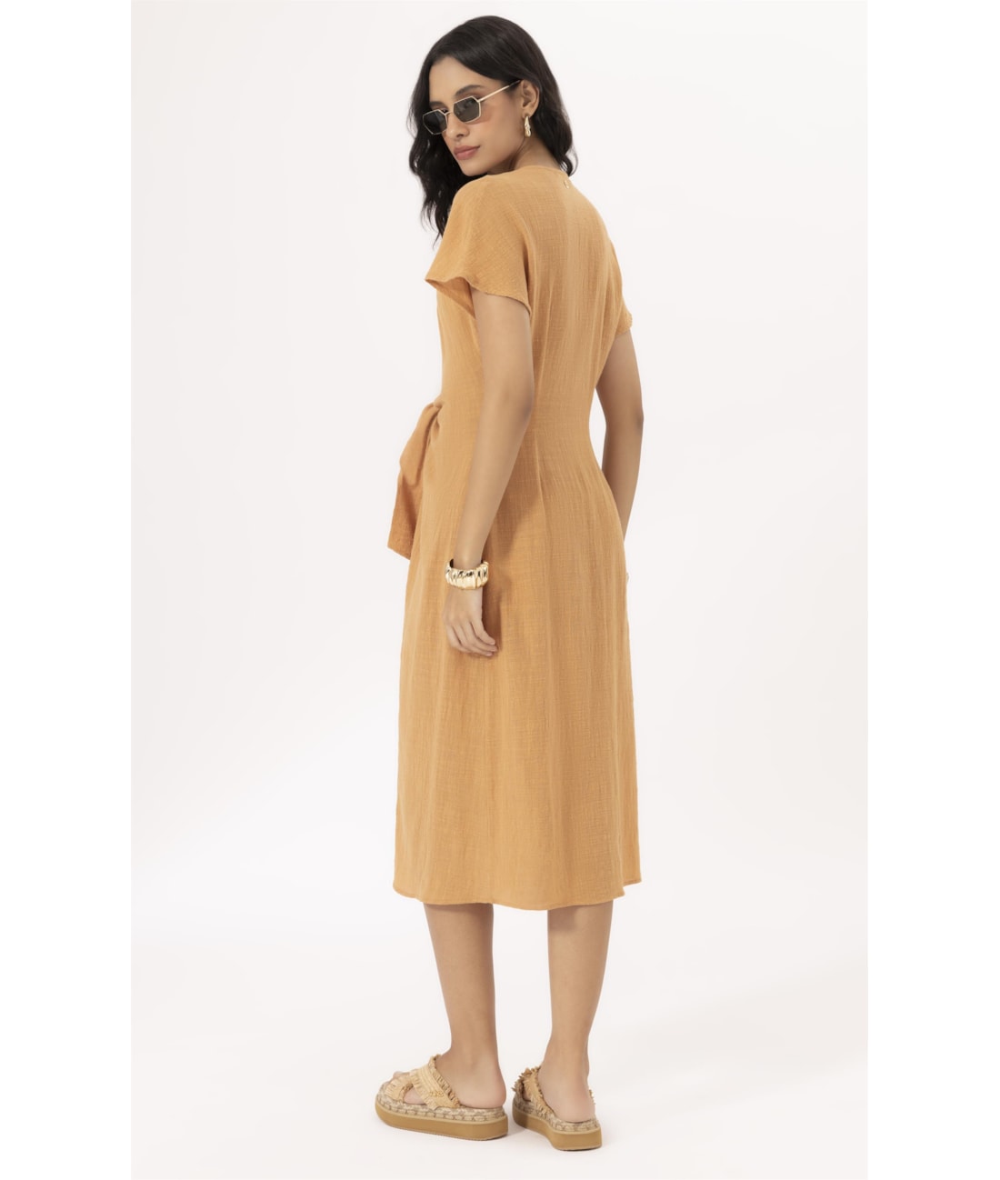 Saida Midi Cotton Plage Areia