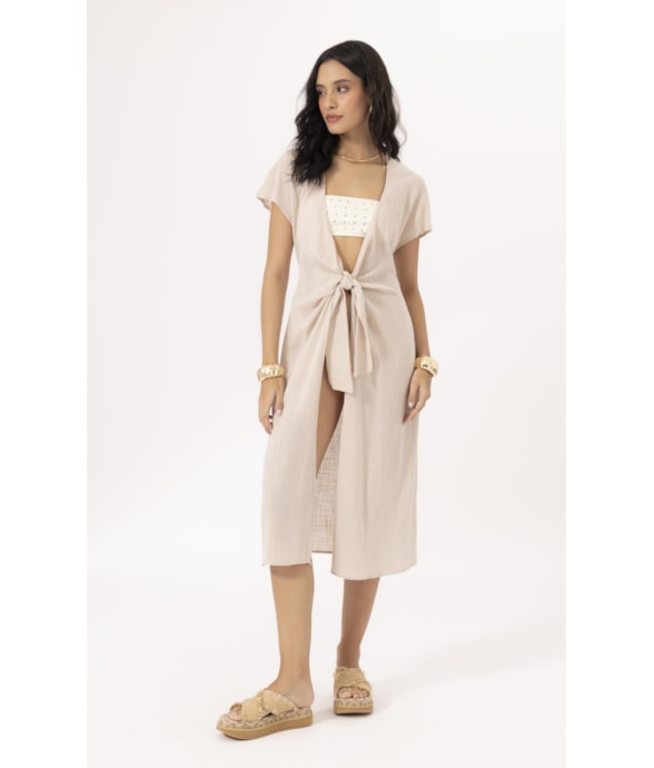 Saida Midi Cotton Plage Natural