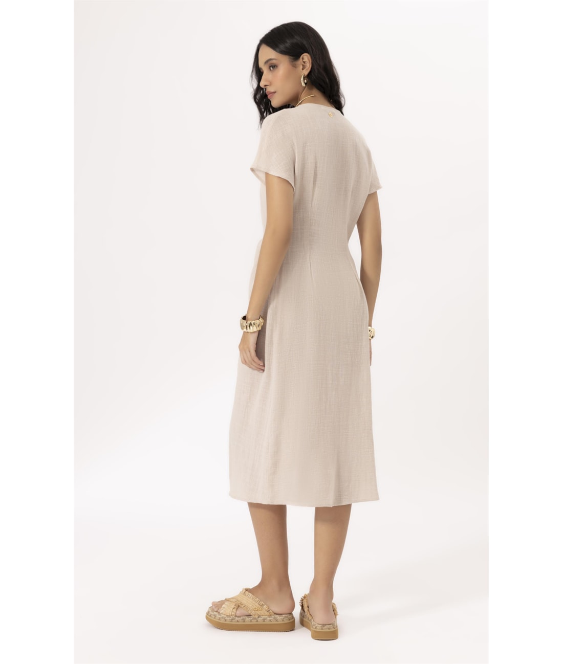 Saida Midi Cotton Plage Natural