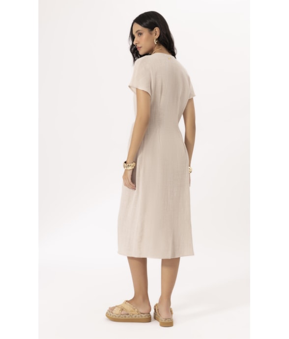 Saida Midi Cotton Plage Natural