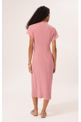 Saida Midi Cotton Plage Rosa