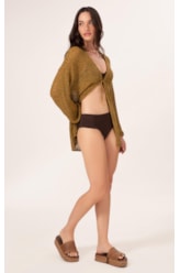 Saída Tricot Deluxe Ocre