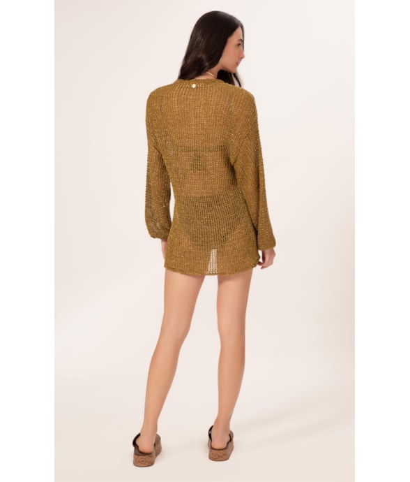 Saída Tricot Deluxe Ocre