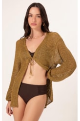 Saída Tricot Deluxe Ocre