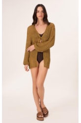 Saída Tricot Deluxe Ocre