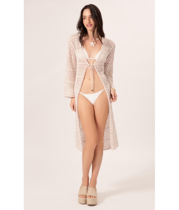 Saída Tricot Mesh Mescla Sandy Mescla