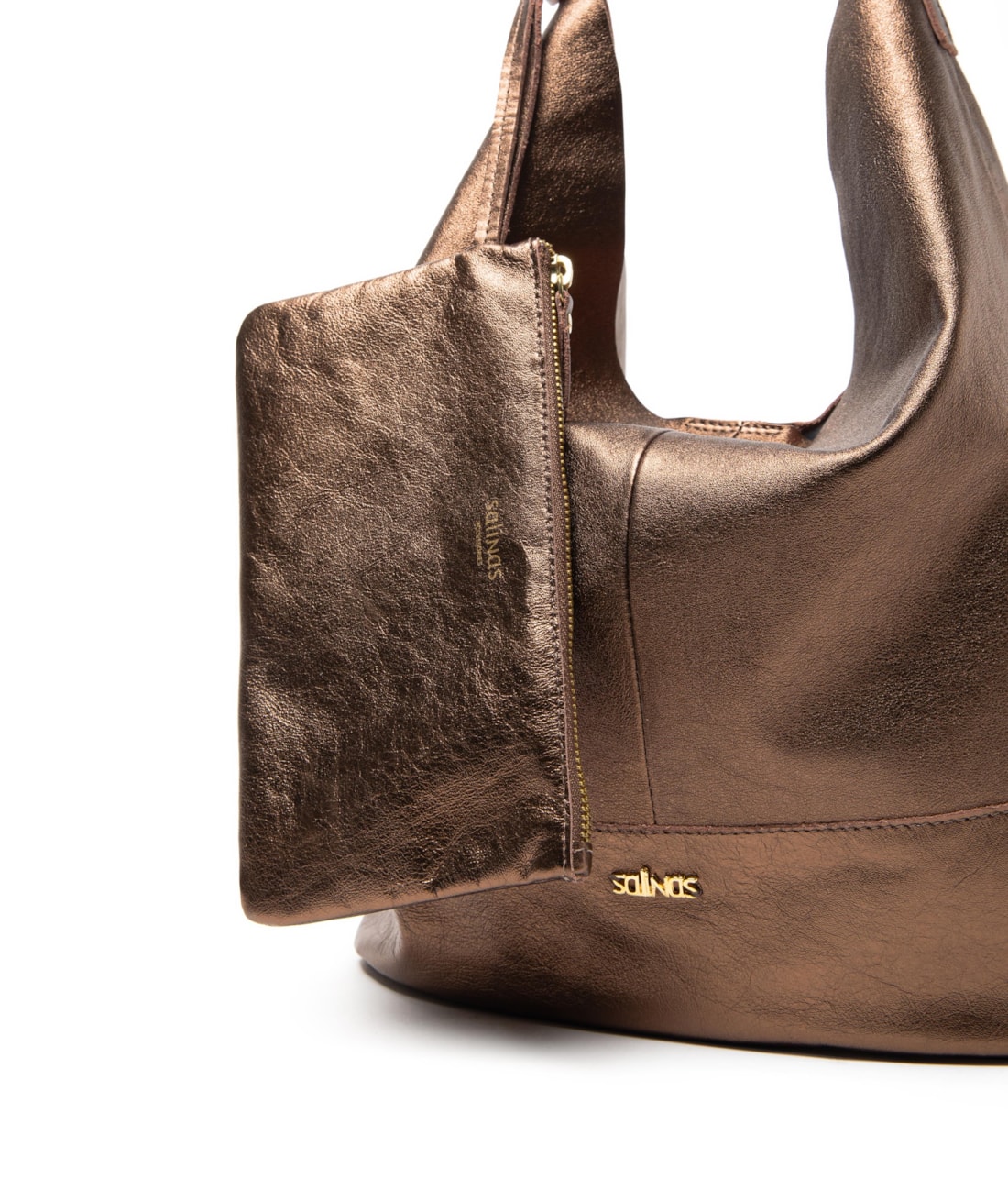Shopping Bag Tous Les Jours Metalic Bronze