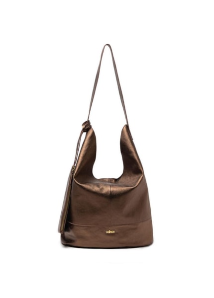 Shopping Bag Tous Les Jours Metalic  Dourado