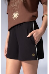 Short Bicolor Ponto Roma Preto