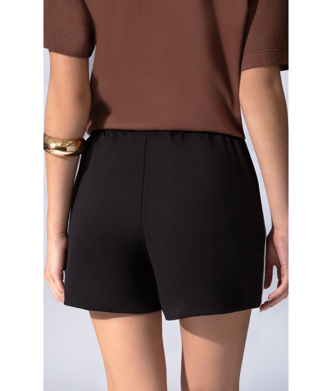 Short Bicolor Ponto Roma Preto